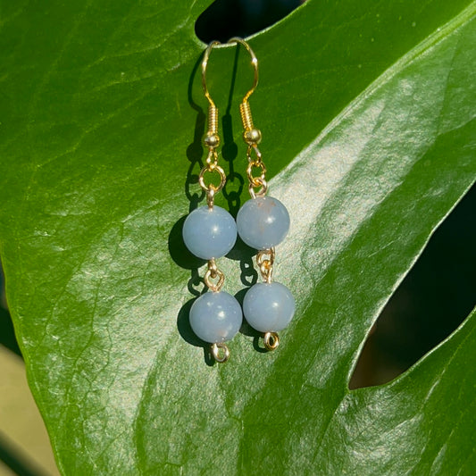 Angelite Beaded Earrings
