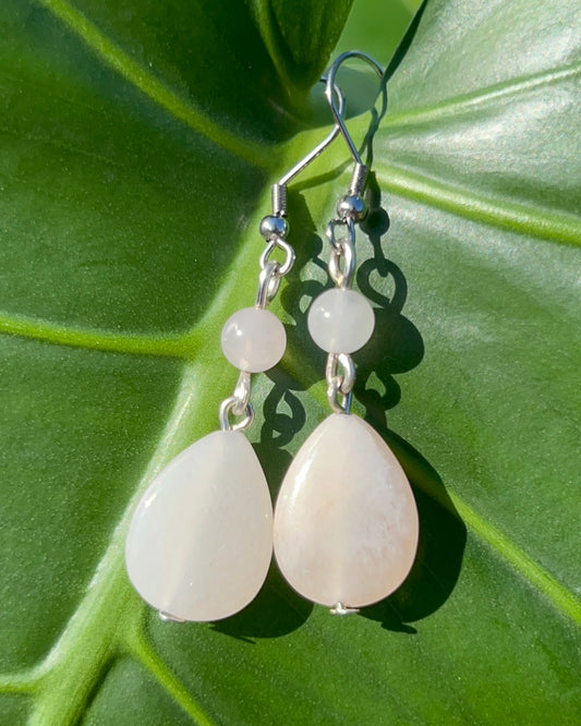 Pink Aventurine Drop Earrings