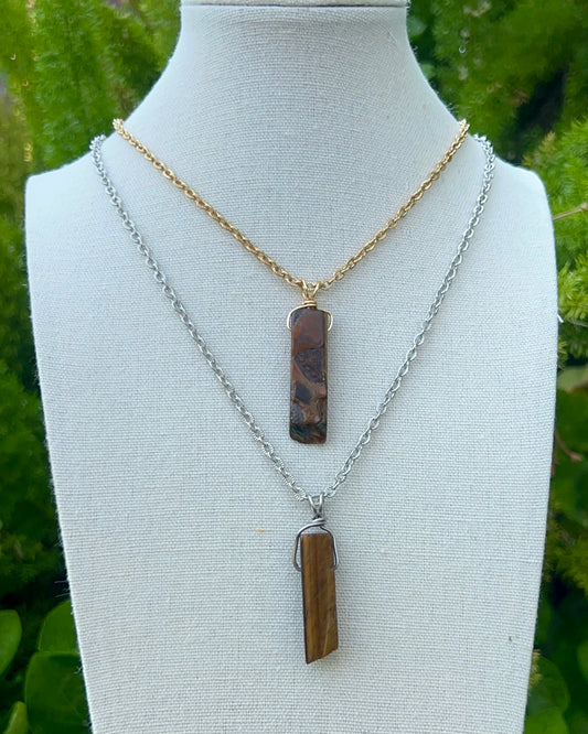 Tiger’s Eye Rec. Pendant