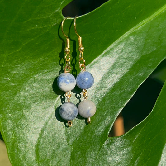 Sodalite Beaded Earrings