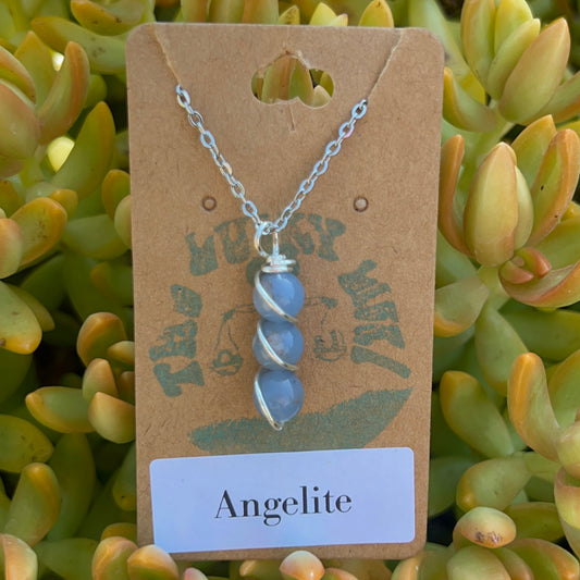 Angelite Beaded Necklace