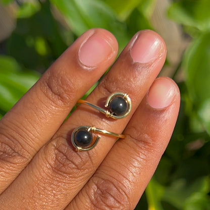 Adjustable Crystal Rings