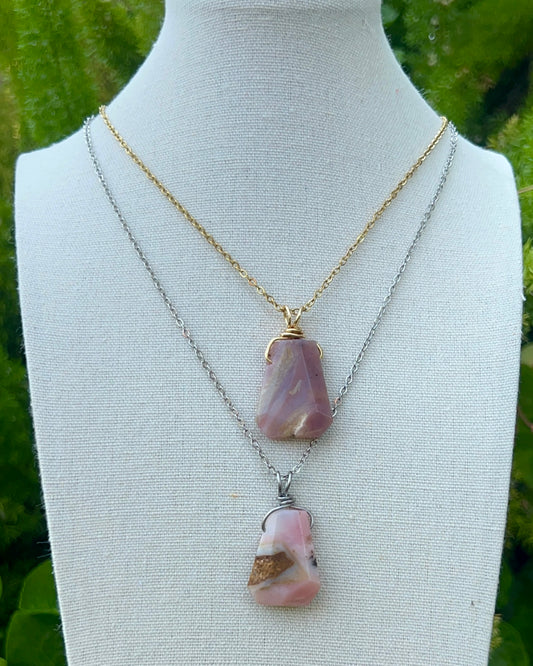 Pink Opal Pendants