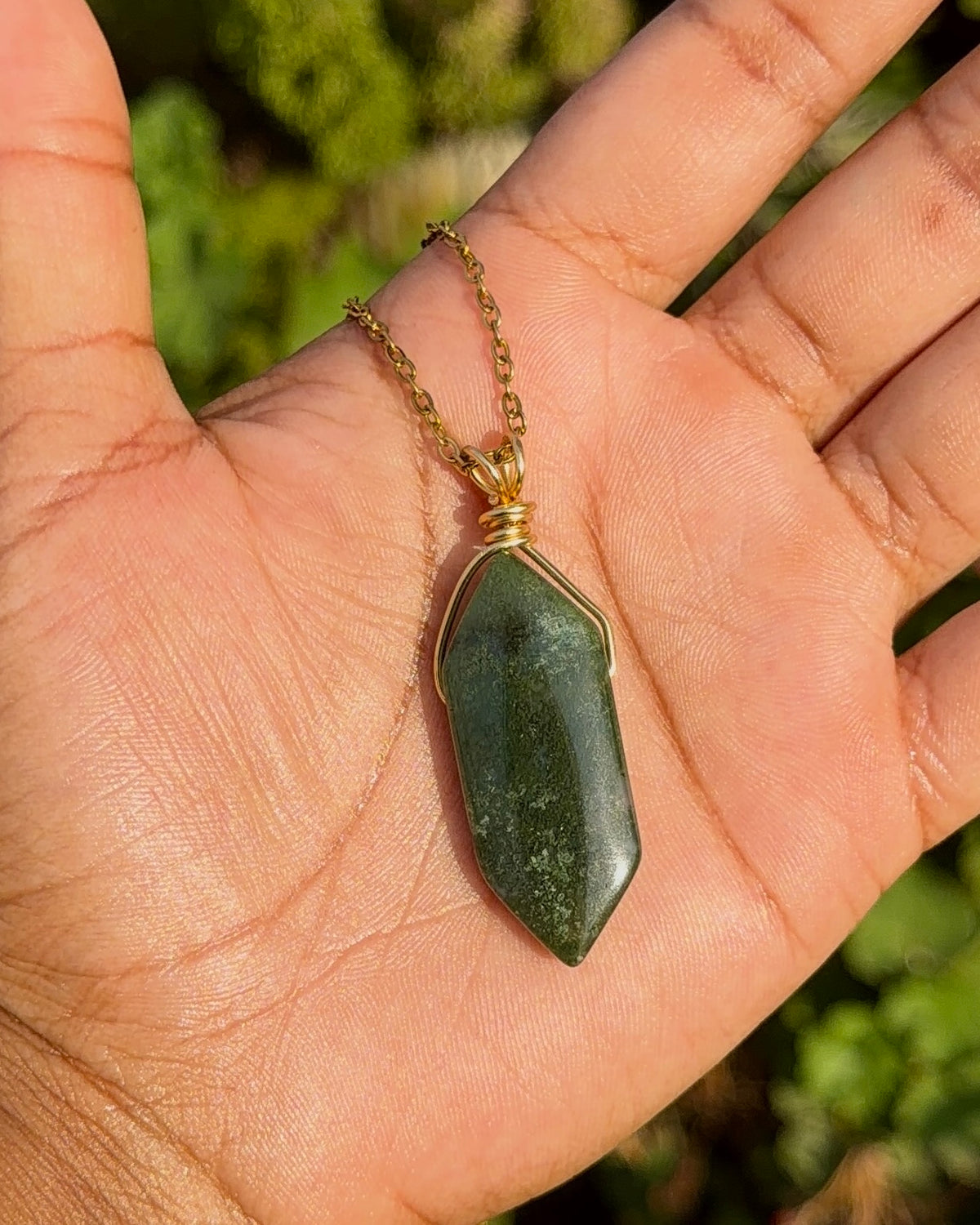 Moss Agate Pendant