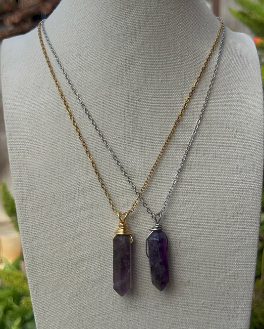 Amethyst Point Pendants