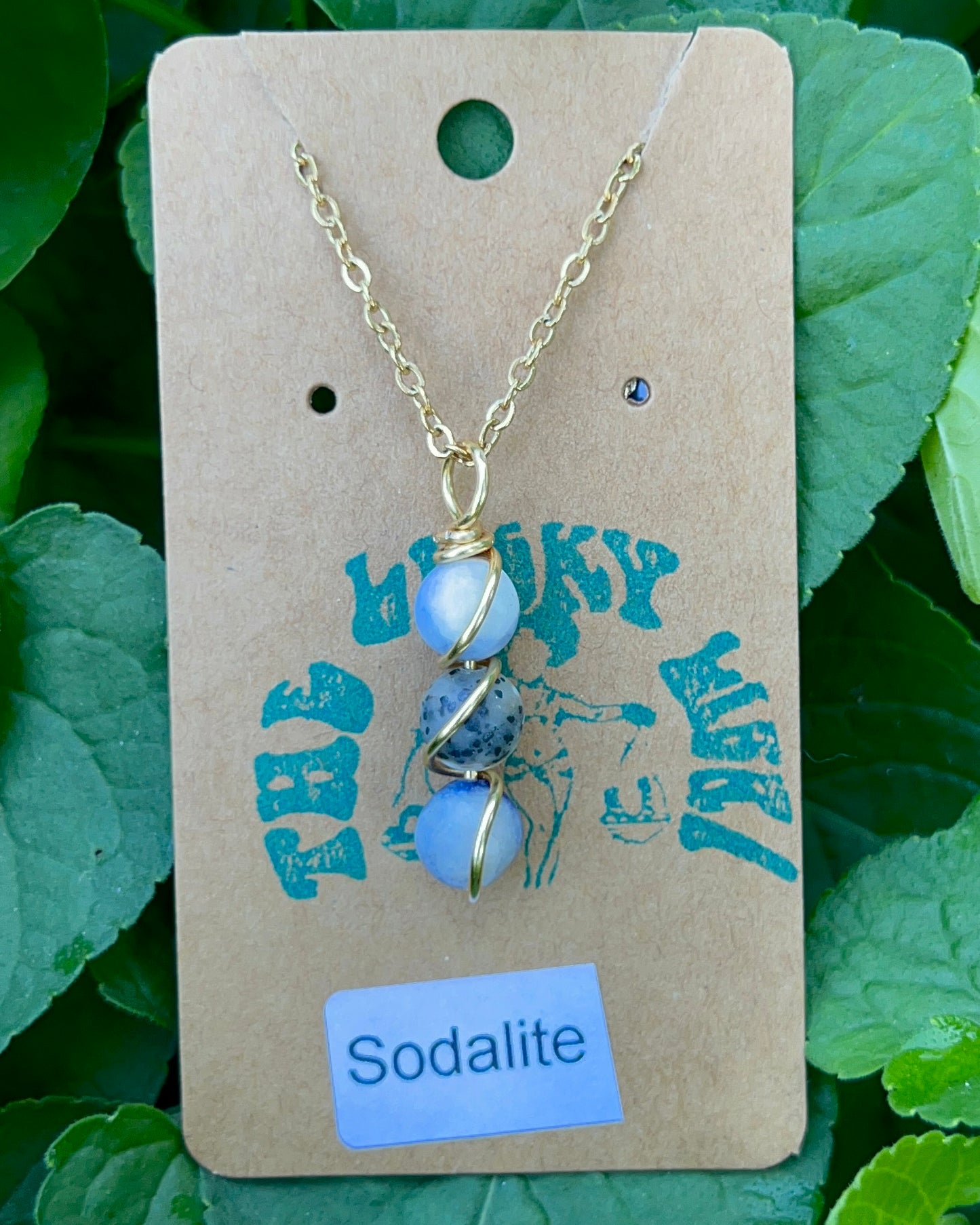 Triple Beaded Crystal Necklace