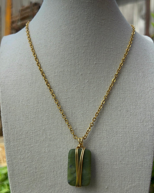 Jade Sq. Pendant