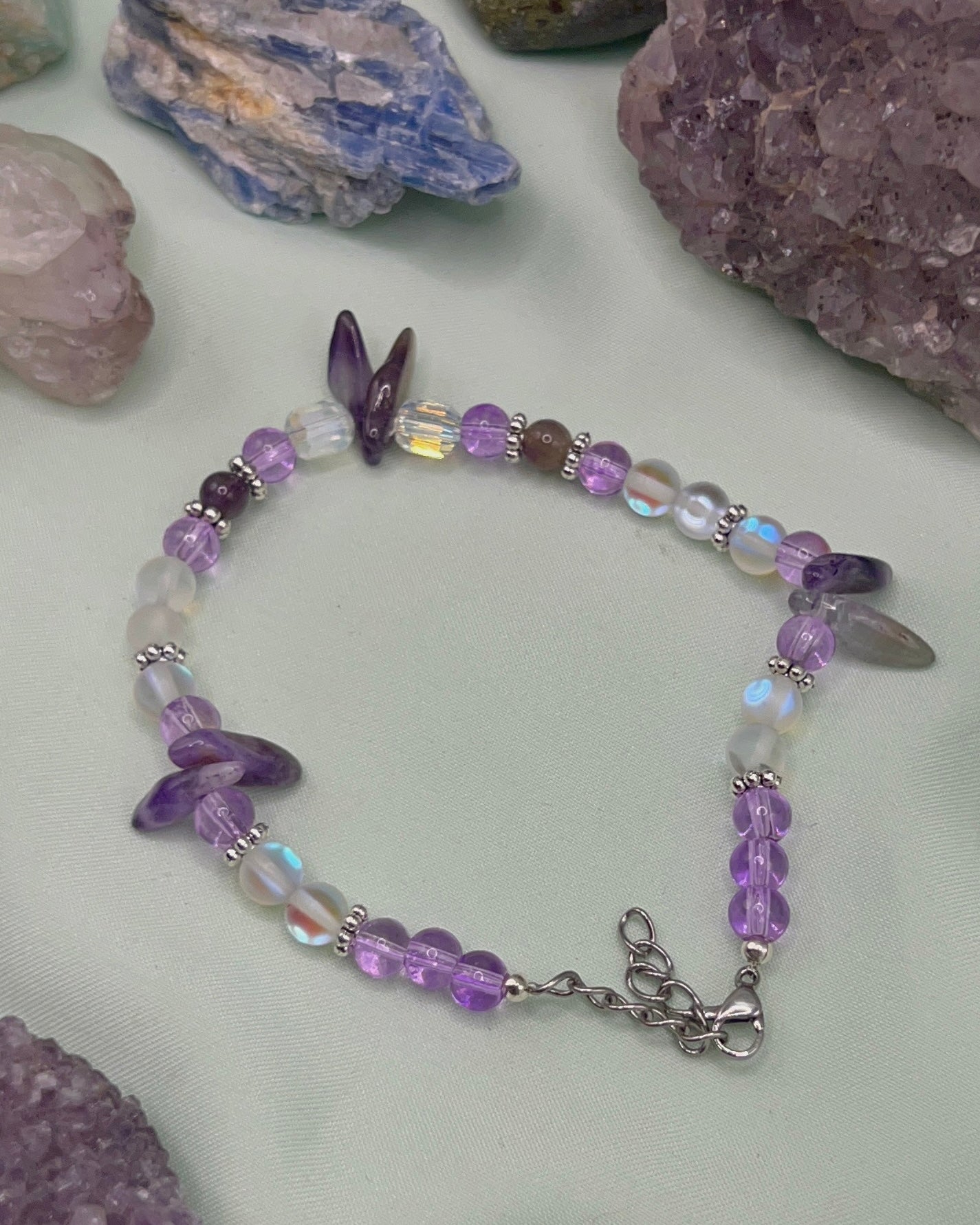 Amethyst Anklet