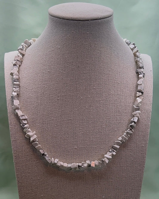 Howlite Crystal Chip Necklace
