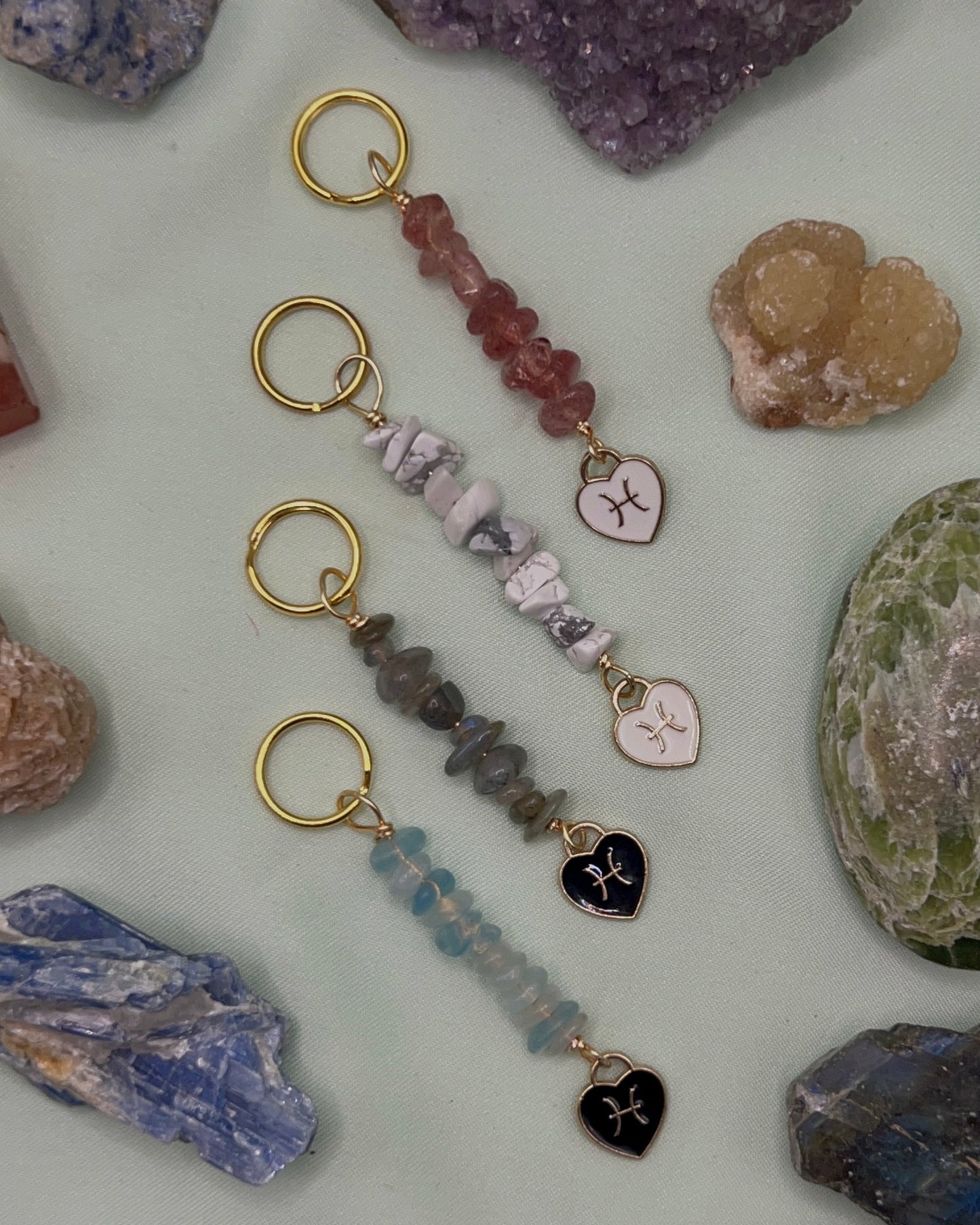 Pisces Charm Keychain