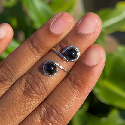 Adjustable Crystal Rings