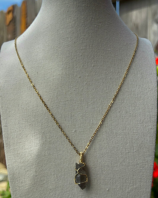 Mini Smoky Quartz Point Pendant