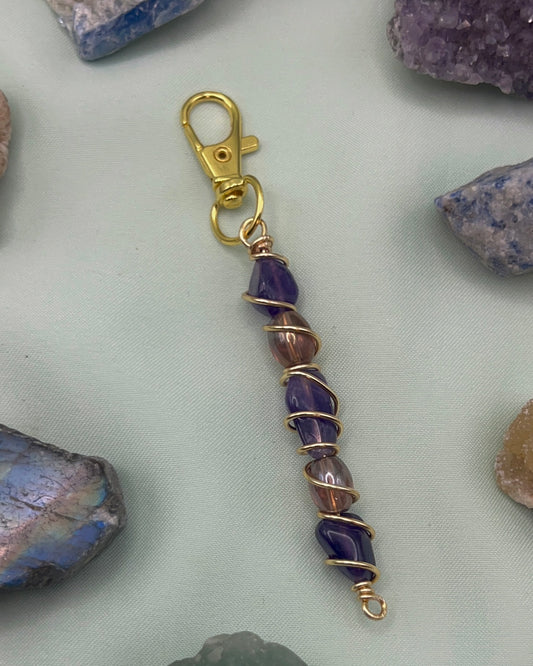 Amethyst Keychain