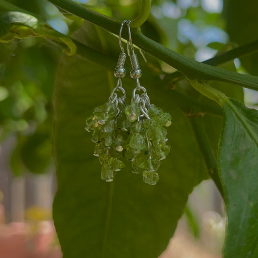 Peridot Grape Earrings