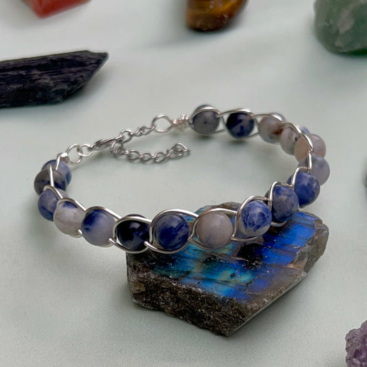 Sodalite Braided Cuff