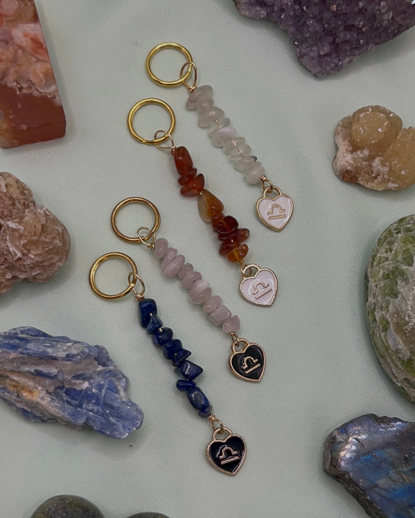 Libra Charm Keychain