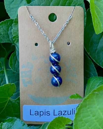 Triple Beaded Crystal Necklace