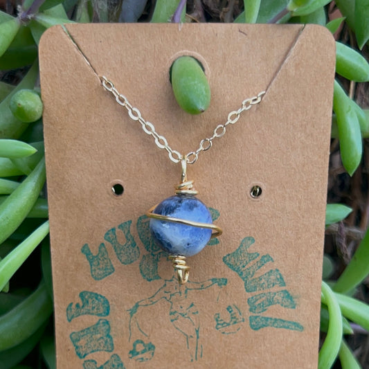 Sodalite Planet Necklaces