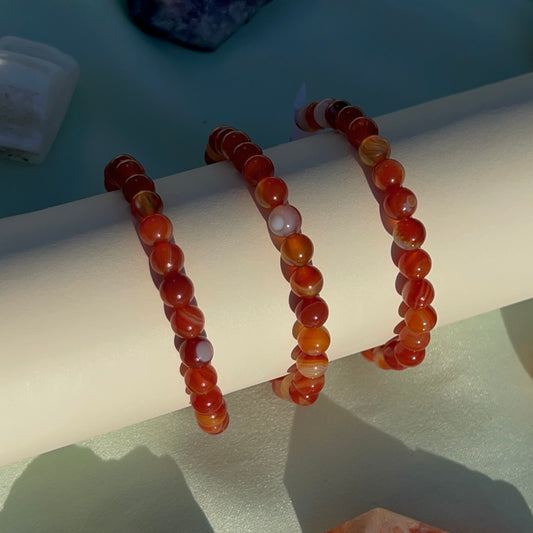 Carnelian Mini Beaded Bracelet