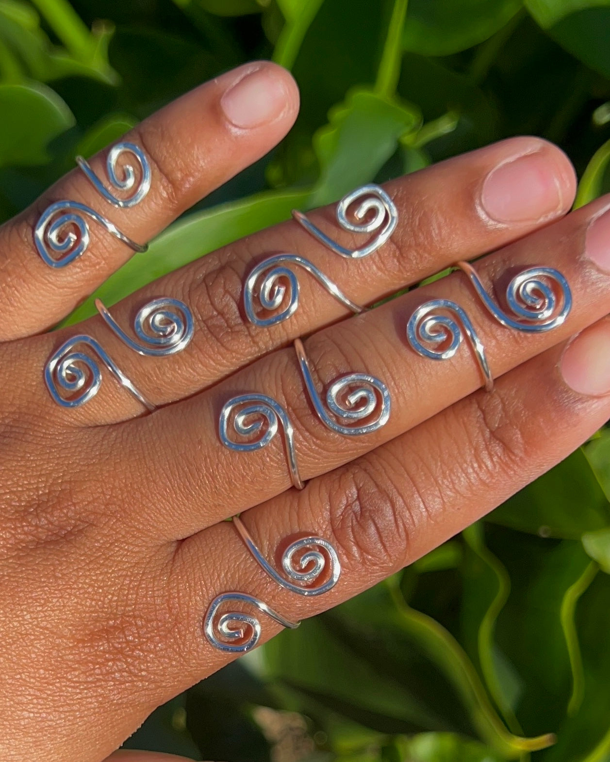 Adjustable Spiral Ring
