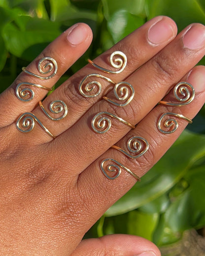Adjustable Spiral Ring