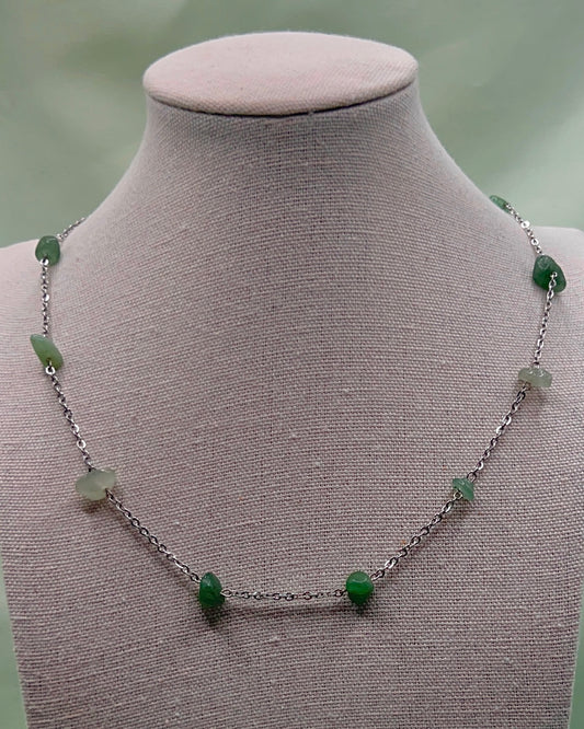 Dainty Green Aventurine Chain