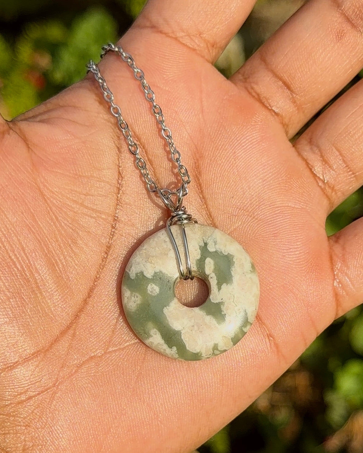 Jade Donut Pendant