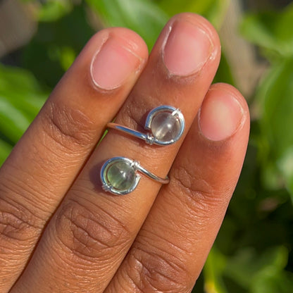 Adjustable Crystal Rings