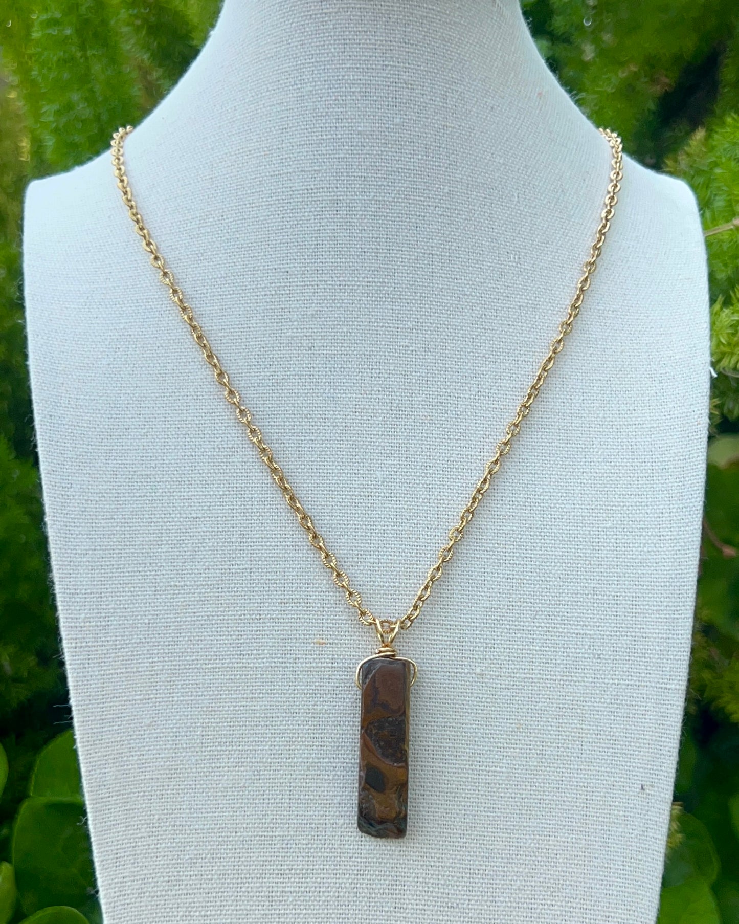 Tiger’s Eye Rec. Pendant