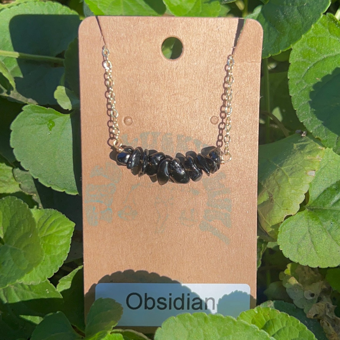 Obsidian Bar Necklace