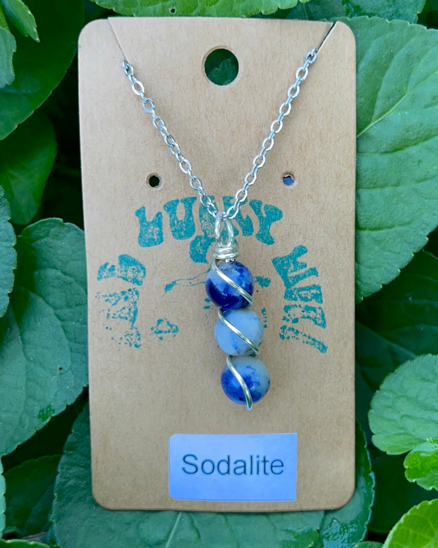 Triple Beaded Crystal Necklace