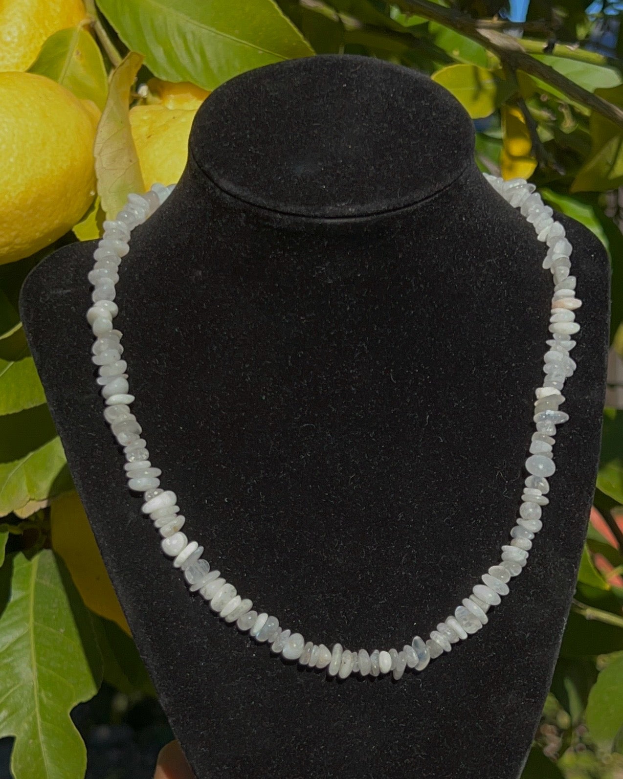 Moonstone Crystal Chip Necklace