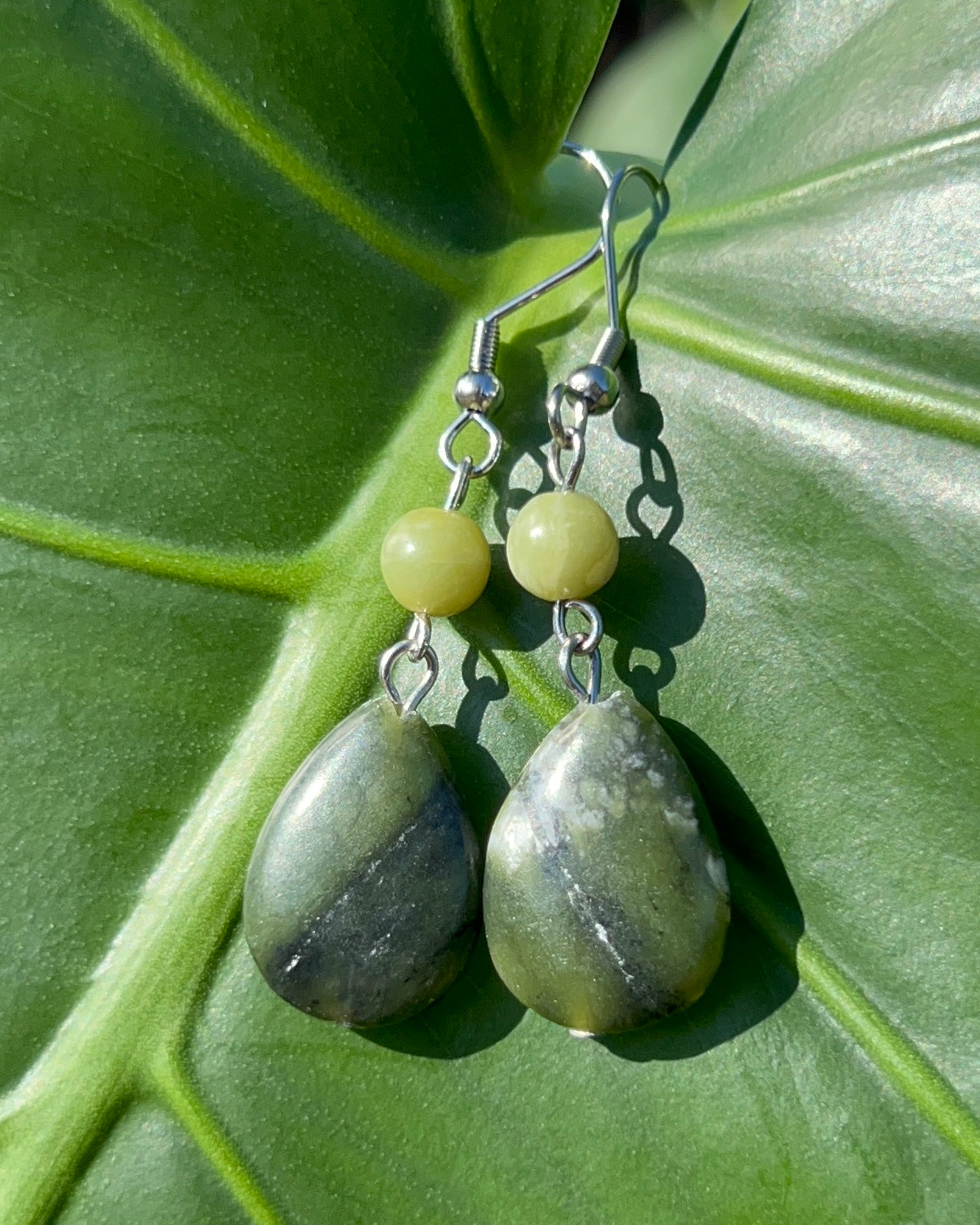 Jade Drop Earrings