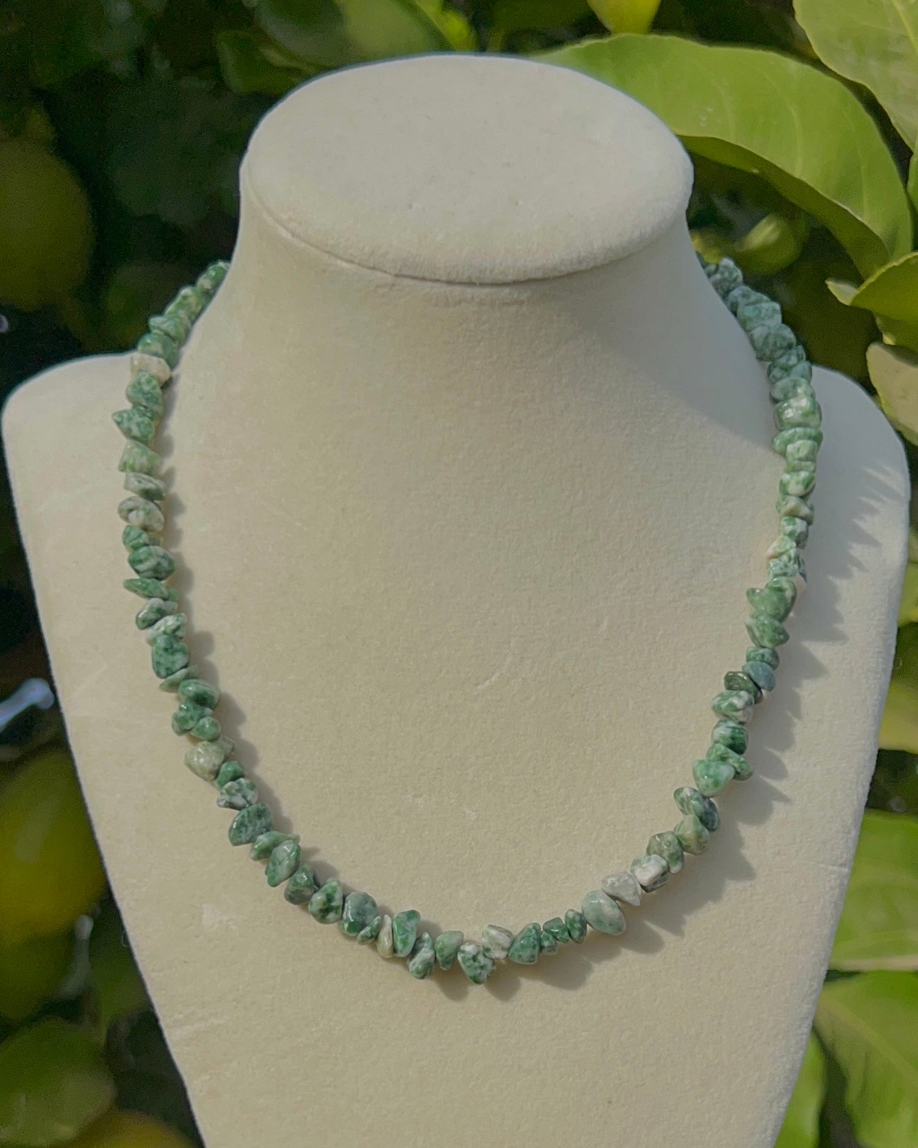 Tree Agate Crystal Chip Necklace