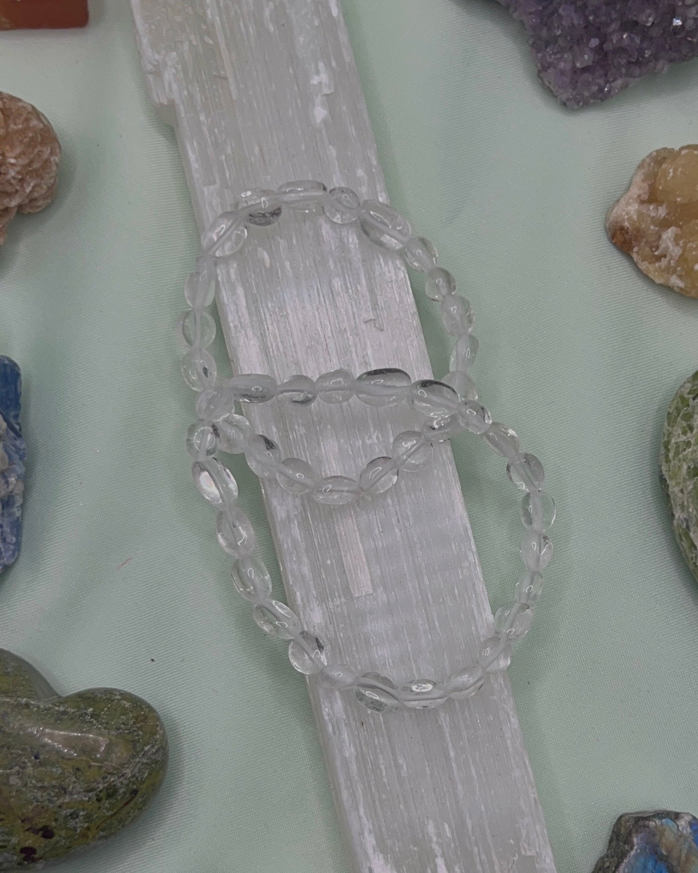 Crystal Pebble Bracelets