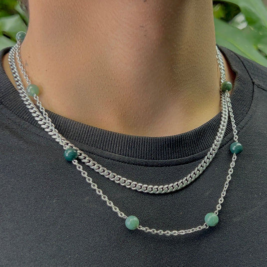 Moss Agate Chain