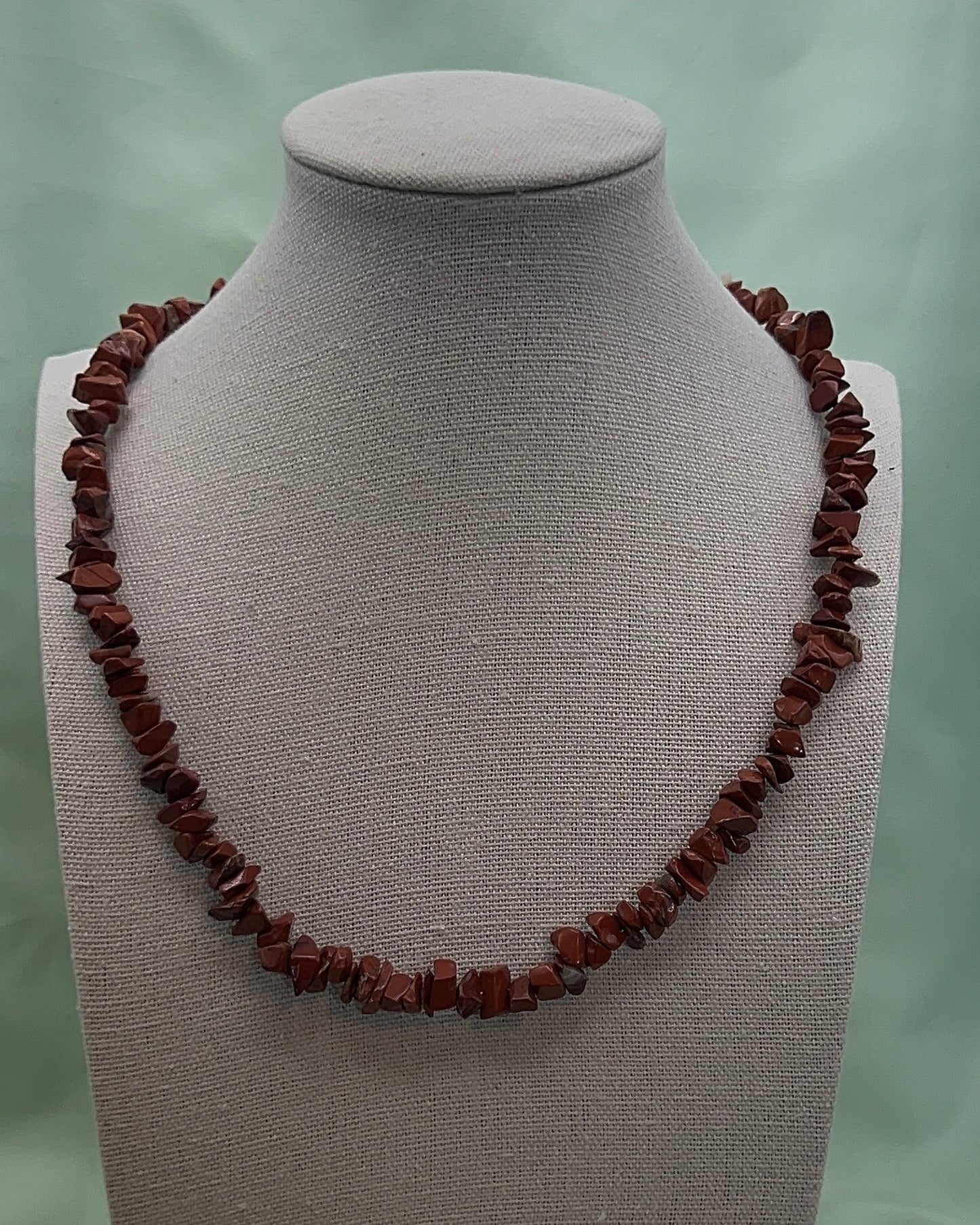 Red Jasper Crystal Chip Necklace