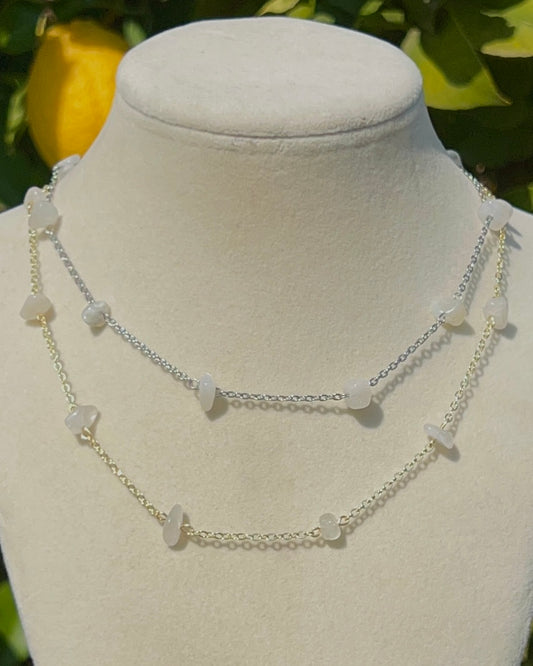 Dainty Moonstone Chain