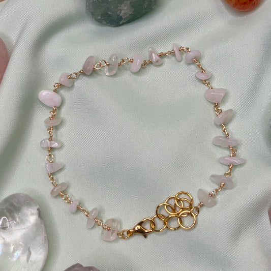 Dainty Moonstone Anklet