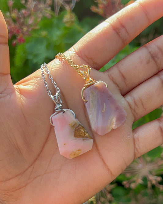 Pink Opal Pendants