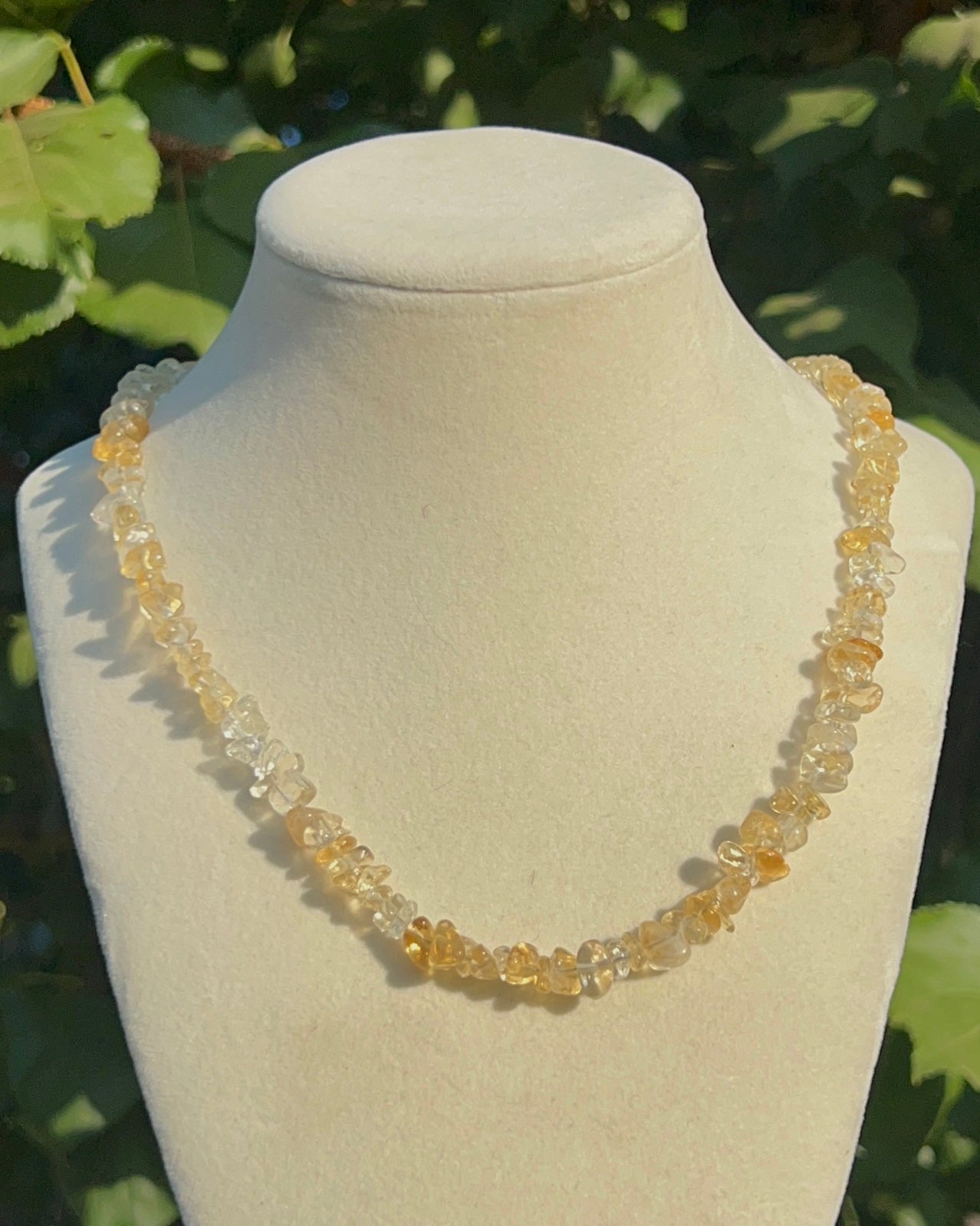 Citrine Crystal Chip Necklace