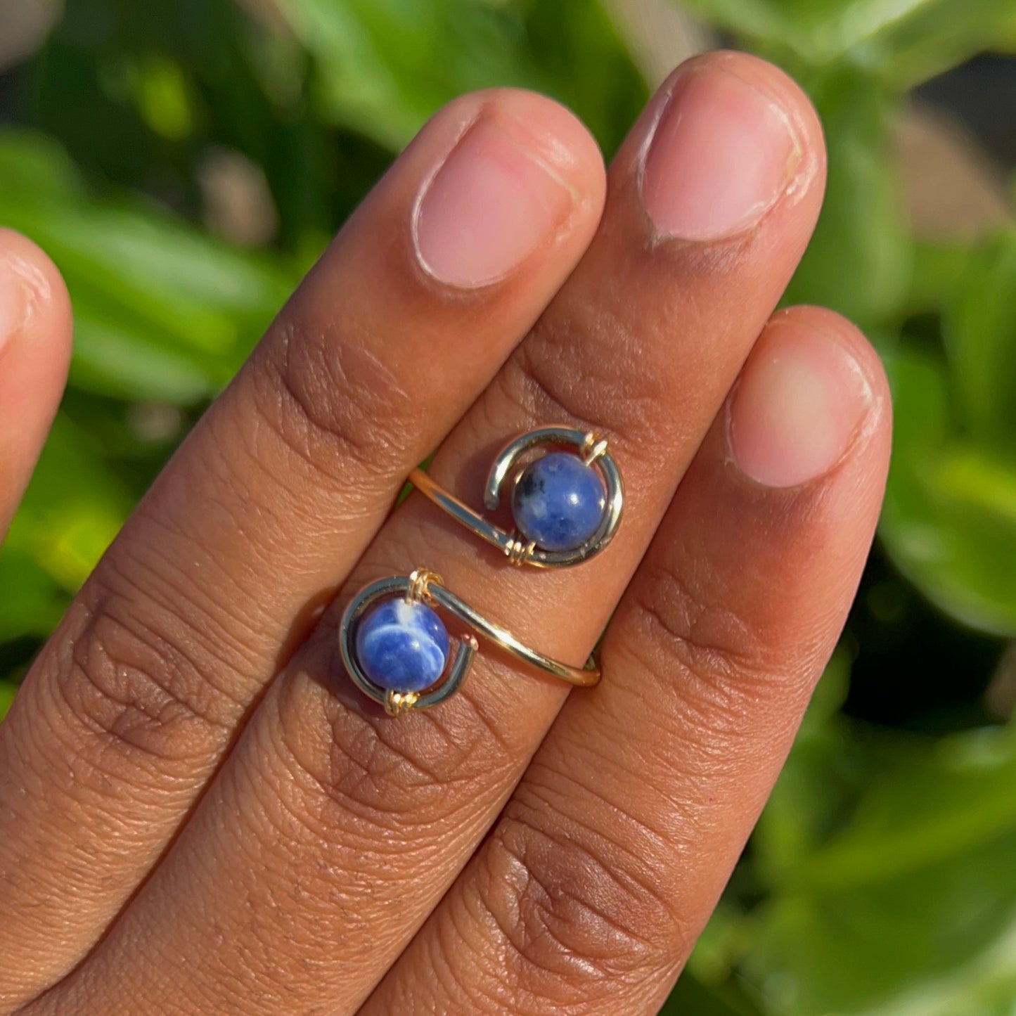 Adjustable Crystal Rings