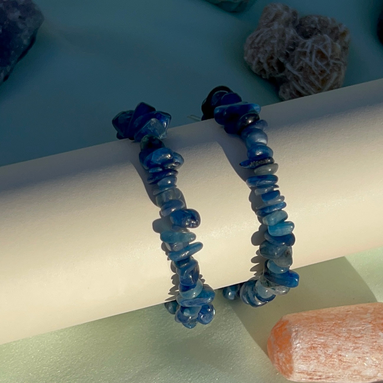 Kyanite Crystal Chip Bracelet