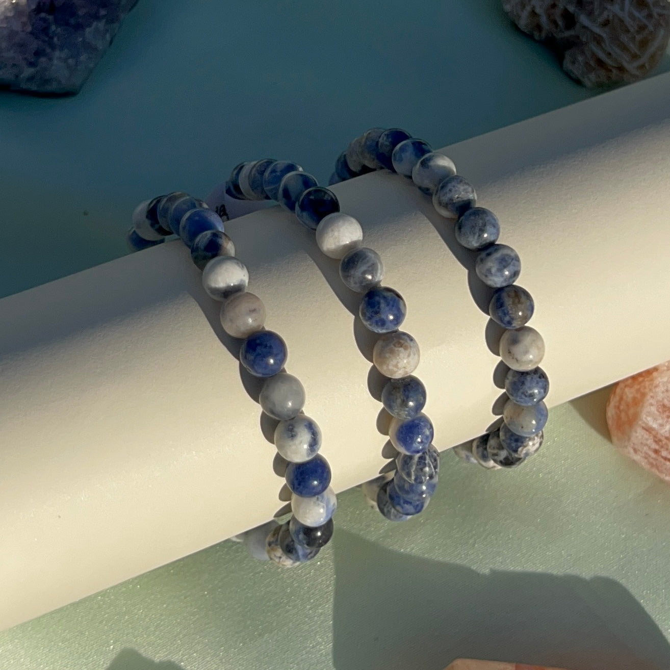 Sodalite Mini Beaded Bracelet