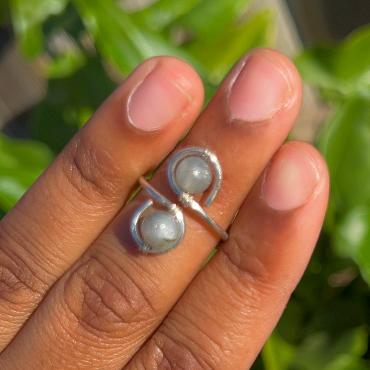 Adjustable Crystal Rings