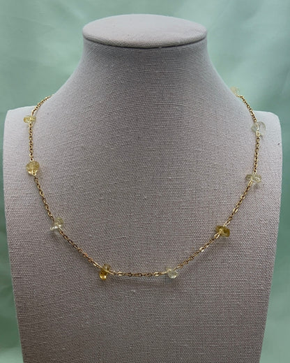 Dainty Citrine Chain