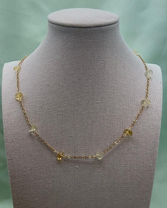 Dainty Citrine Chain