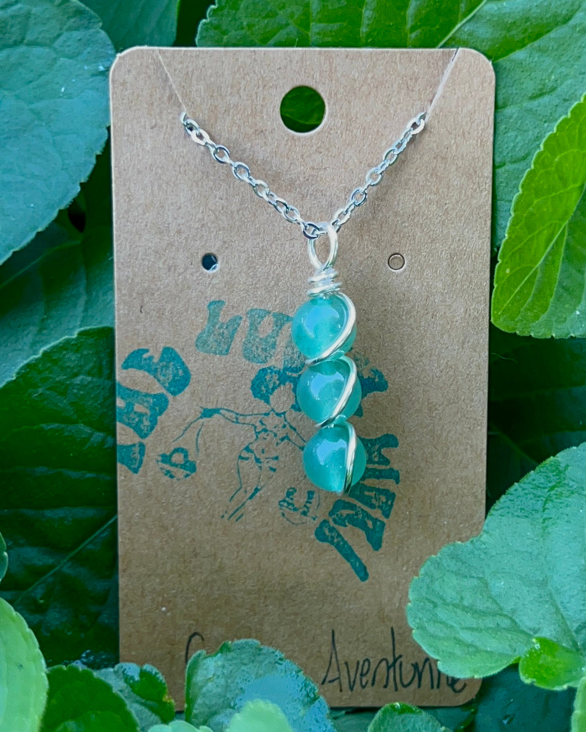 Triple Beaded Crystal Necklace