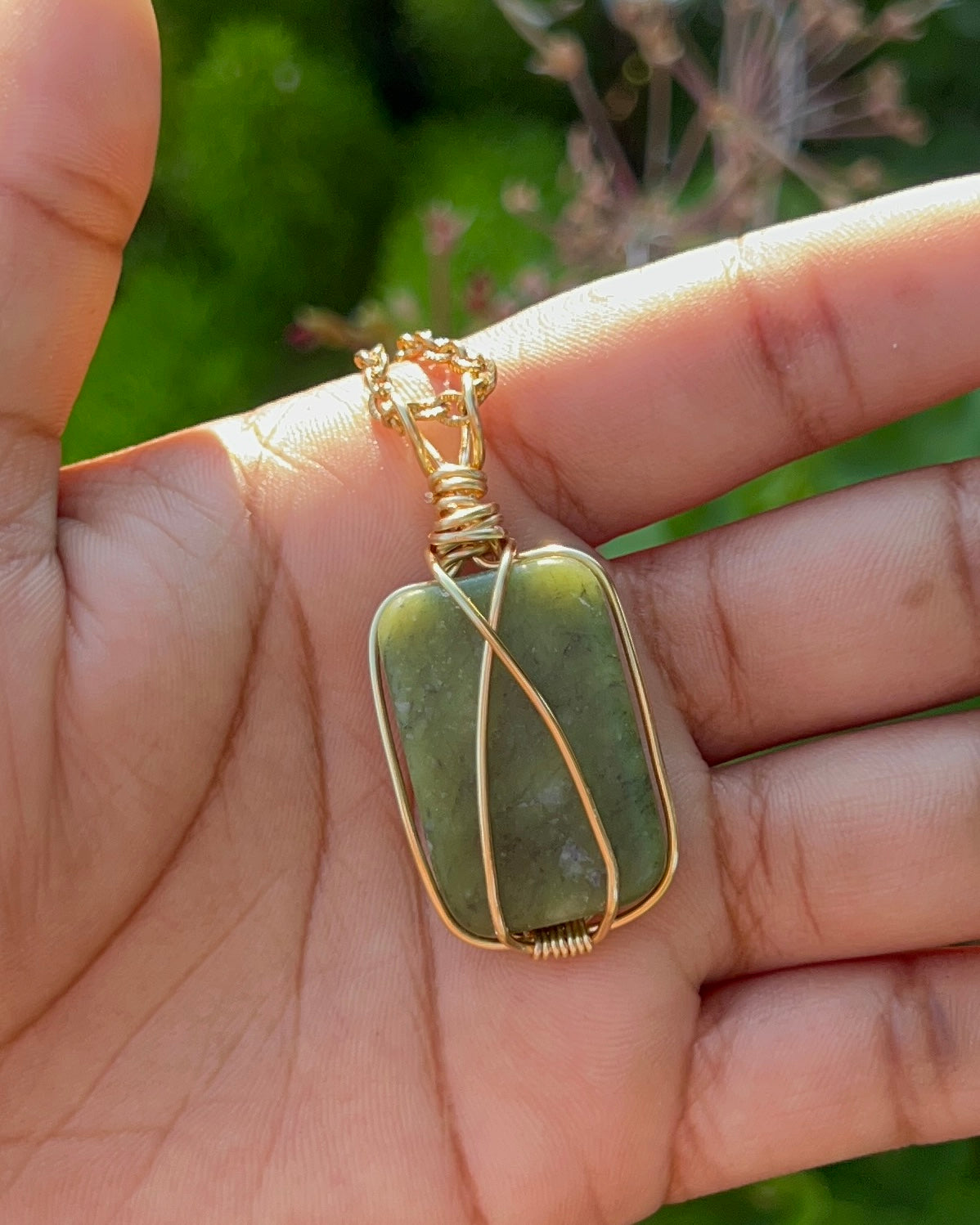 Jade Sq. Pendant