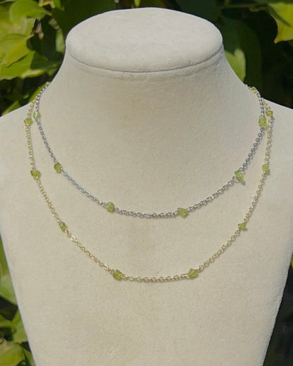 Dainty Peridot Chain